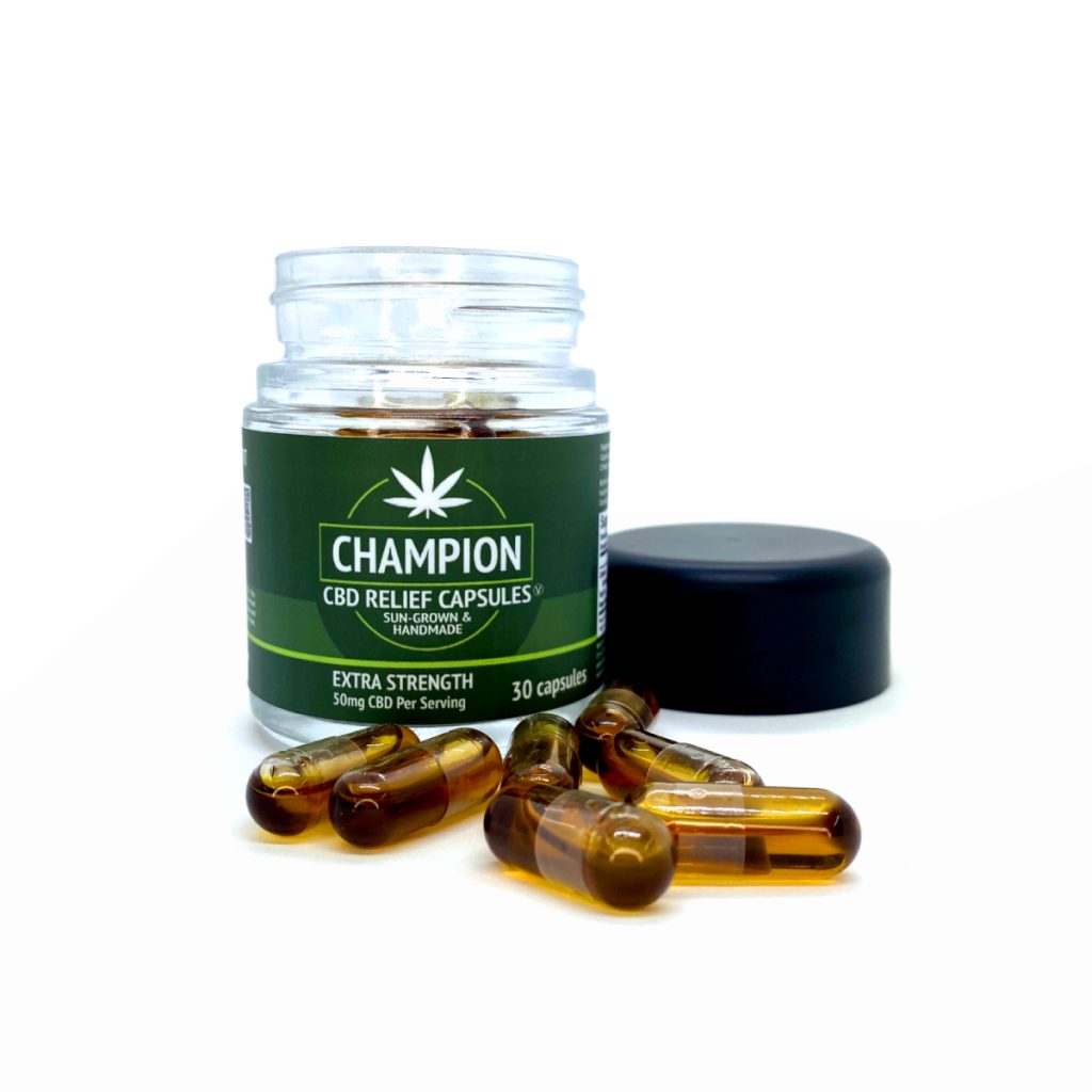 Champion Hemp Farms 50mg CBD Capsules