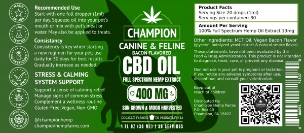 Full Spectrum Calming CBD Oil For Pets