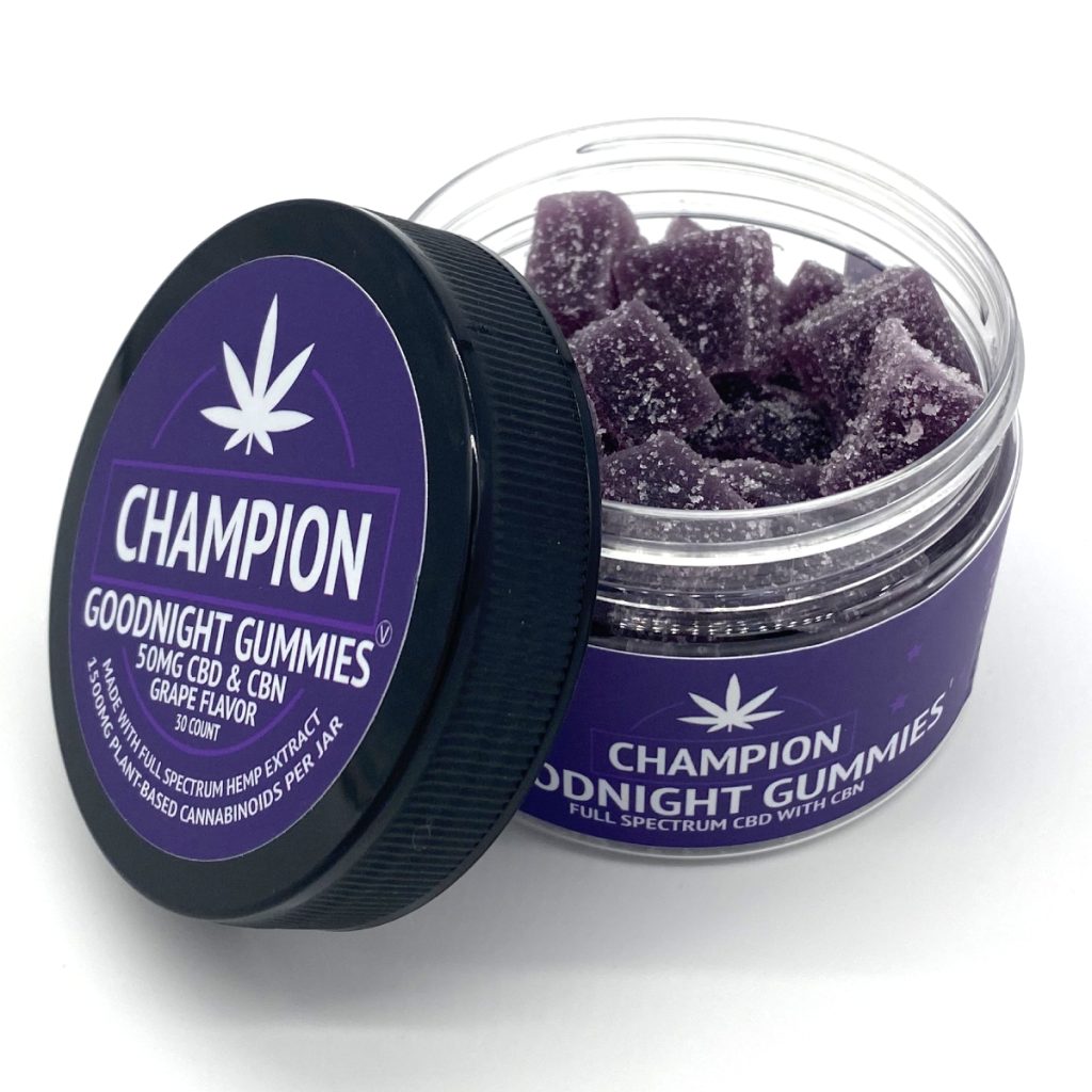 Champion Hemp Farms Goodnight Gummies with CBD+CBN 50mg